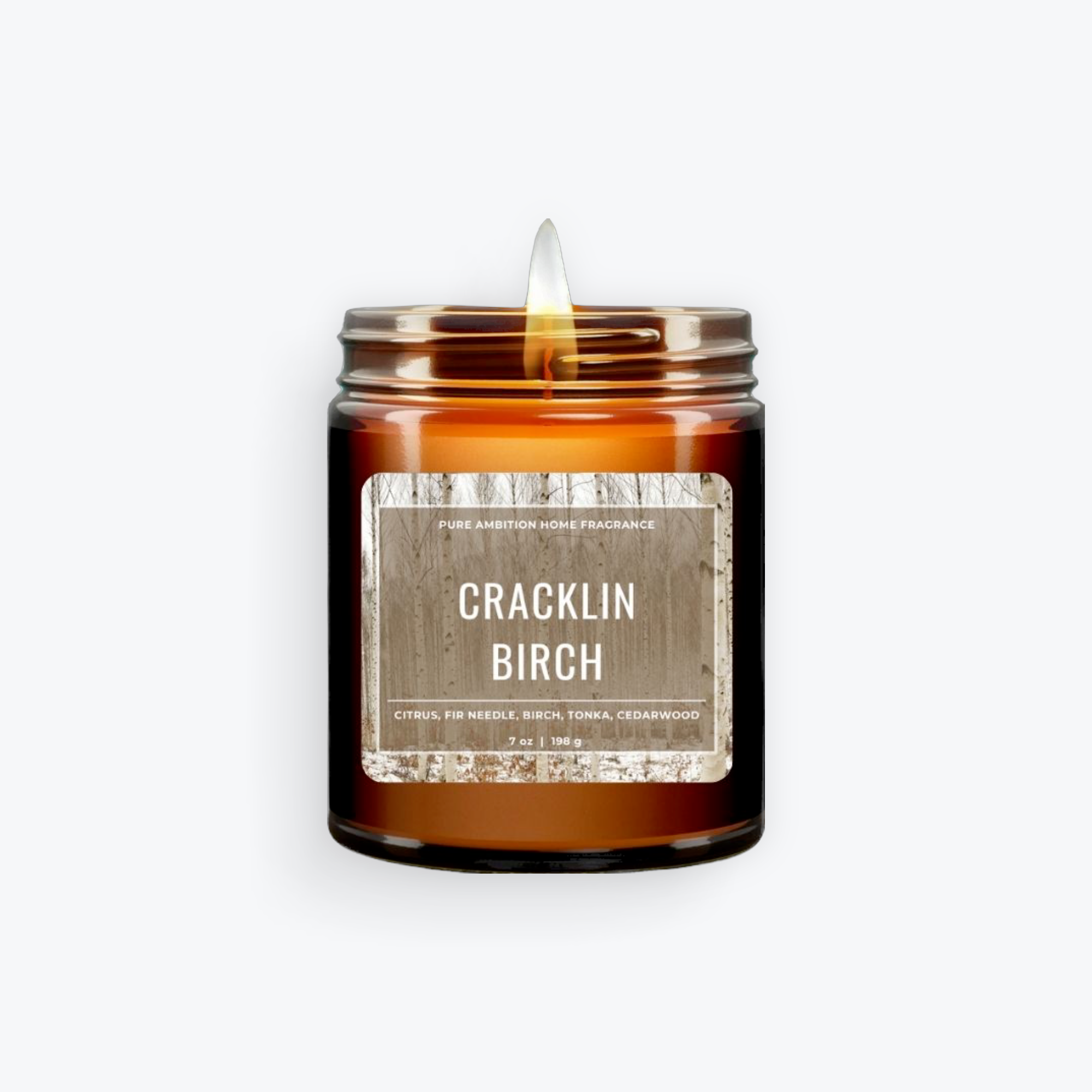 Cracklin’ Birch 7 oz Candle/Men’s Fragrance/Herbal/Earthy | Pure ...